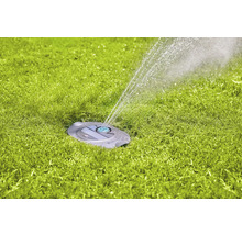Rasensprenger beim Bewässern einer Rasenfläche