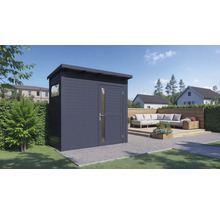 Gartenhaus Bertilo Pentus 1 inkl. Fußboden 247 x 143 cm anthrazit