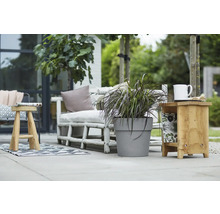 Blumentopf Elho Vibia Kunststoff Ø 24 H 23,2 cm rund grau