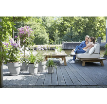 Blumentopf Elho Vibia Kunststoff Ø 24 H 23,2 cm rund grau