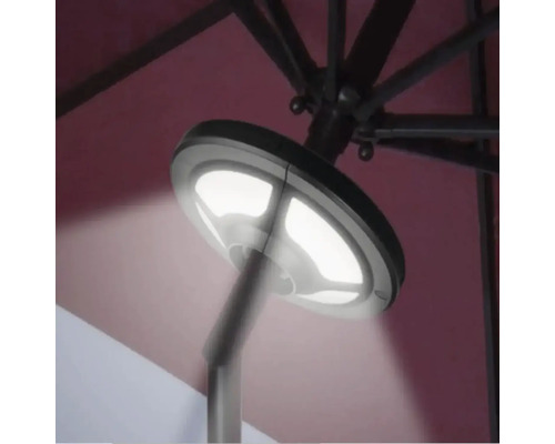 Sonnenschirm Beleuchtung LED mit USB-Wiederaufladung Lichtfarbe warmweiß 2800-3000 K, 200 Lumen Sonnenschirm Beleuchtung LED mit USB-Wiederaufladung Lichtfarbe warmweiß 2800-3000 K, 200 Lumen