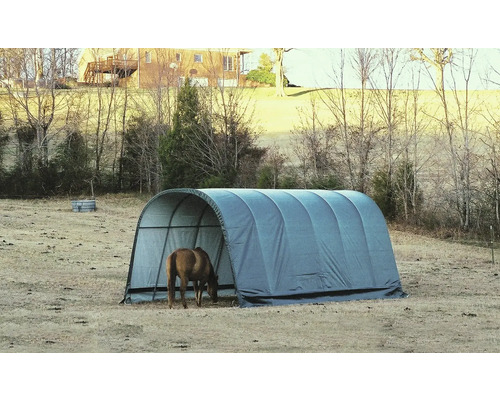 Weidezelt ShelterLogic Run-in-Shed 380 x 728 cm grün