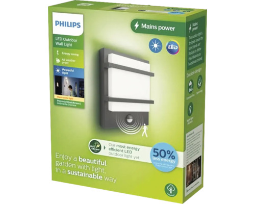 Verpackung einer Philips LED Außenwandleuchte