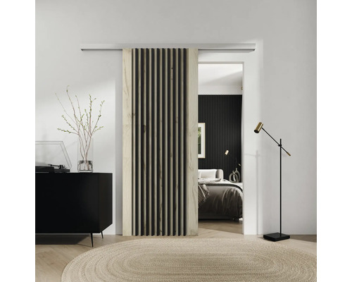 Schiebetürblatt LAMELLO FUSION PRO 01 Balkeneiche Furnier 950x2030 mm für Beschlag Selir Links/Rechts Schiebetürblatt LAMELLO FUSION PRO 01 Balkeneiche Furnier 950x2030 mm für Beschlag Selir Links/Rechts