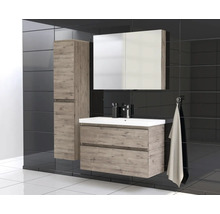 Jungborn Spiegelschrank TRENTA 100 x 14,4 x 72 cm eiche Wellington 3-türig IP 44