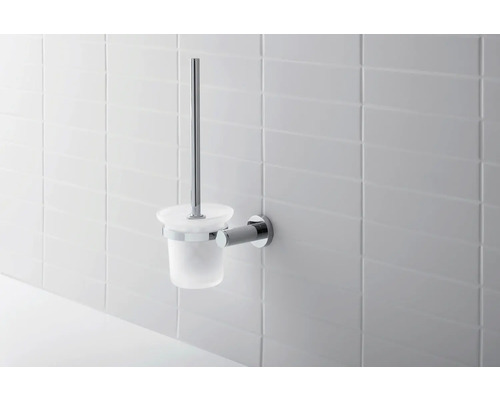 Duravit D-Code Bürstengarnitur – Klobürste Mit Halter In Chrom