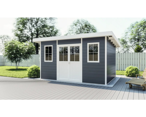 Gartenhaus mit Doppeltür und Fenstern