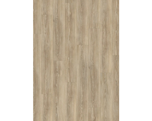 Verlegung von hellem Laminatboden mit Holzoptik.