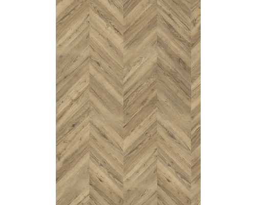 Holzboden mit Fischgrätenmuster