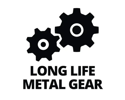 Langlebiges Metallgetriebe Symbol