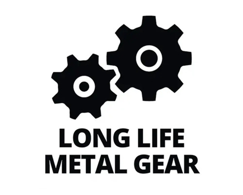 Lange Lebensdauer Metallgetriebe Symbol