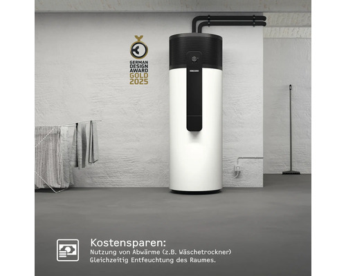 Warmwasserspeicher im Raum mit German Design Award Gold 2025