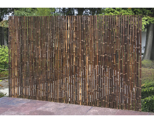 Bambus Sichtschutzzaun im Garten