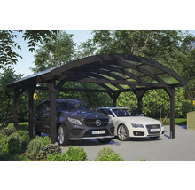 Doppelcarport SKAN HOLZ Franken inkl. Pfostenanker 635 x 541 cm anthrazit