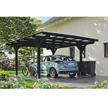 Einzelcarport SKAN HOLZ Odenwald inkl. Pfostenanker 428 x 541 cm anthrazit