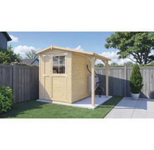 Gartenhaus Bertilo Tonio 1 Plus inkl. Schleppdach 244 x 233 cm natur exclusiv bei Hornbach