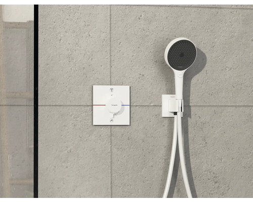 Brausegarnitur mit Thermostat zur Wandmontage