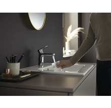 hansgrohe Waschtischarmatur VERNIS BLEND 100 chrom mit Zugstangen-Ablaufgarnitur 71559000