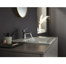 hansgrohe Waschtischarmatur TALIS E 80 chrom mit Zugstangen-Ablaufgarnitur 71700000