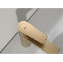 hansgrohe Waschtischarmatur TALIS E 110 CoolStart brushed bronze gebürstet mit Zugstangen-Ablaufgarnitur 71713140