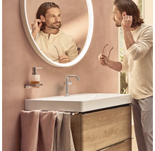 hansgrohe Waschtischarmatur TECTURIS S 150 CoolStart chrom mit Push-Open Ablaufventil 73342000