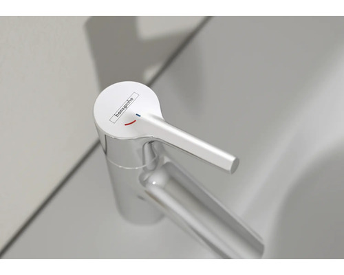 Hansgrohe Logo auf einer Armatur