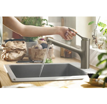 hansgrohe Küchenarmatur mit Handbrause ZESIS 150 M33 edelstahl gebürstet 74820800