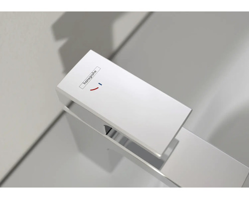 Hansgrohe Logo auf einer Armatur