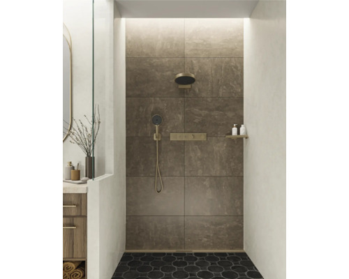 hansgrohe Unterputz Thermostat Dusche RainSelect brushed bronze gebürstet für 2 Verbraucher ohne Unterputzgrundkörper 15380140