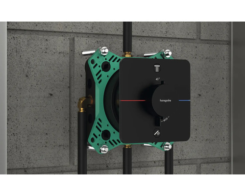 Unterputz-Thermostatarmatur für Dusche mit Hansgrohe Logo