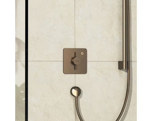Hansgrohe Duscharmatur-Set mit Handbrause und Thermostat