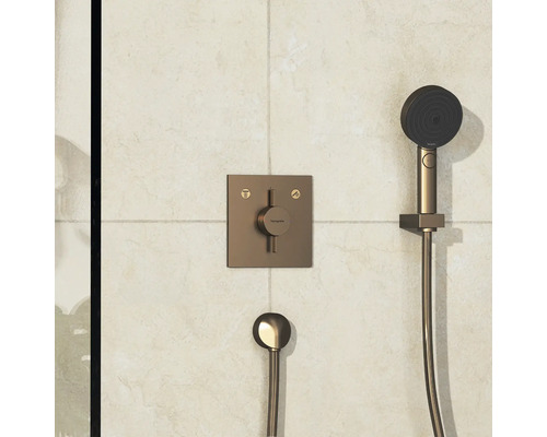 Aufputz-Brausethermostat mit Handbrause für Dusche