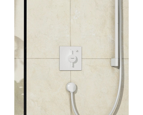 Hansgrohe Duscharmatur mit Brausestange und Handbrause