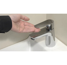 hansgrohe Waschtischarmatur TALIS E 80 chrom mit Zugstangen-Ablaufgarnitur 71700000