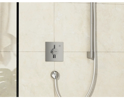 Aufputz-Brausethermostat mit Handbrause und Brausestange