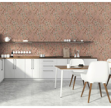 Vliestapete 39745-3 Pint Walls 2 Blätterranke rosa grün