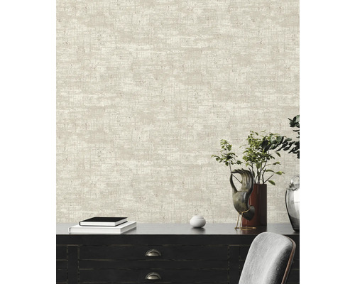 Nahaufnahme einer strukturierten Tapete mit textilem Design