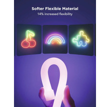 GOVEE Smart LED Strip RGB Neon Rope Light 2S weiß 4m Matter