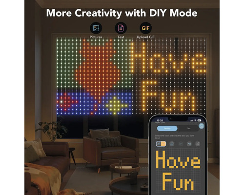 LED-Fensterbildschirm mit DIY-Funktion zur individuellen Gestaltung