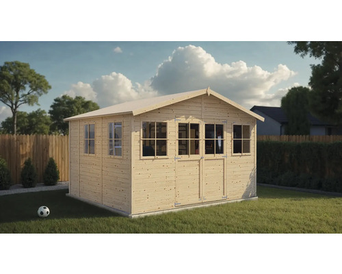 Gartenhaus Bertilo Workshop Smith 364 x 335 cm natur