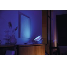 Hue LED Tischleuchte RGBW 8,1W 570 lm HxBxT 194x188x204 mm Iris weiß White + Color Ambiance - Kompatibel mit SMART HOME by hornbach-thumb-4