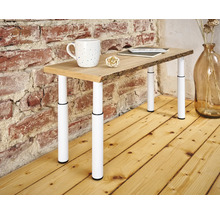 Tischbein Moov rund Ø30 mm höhenverstellbar 210-350 mm weiß