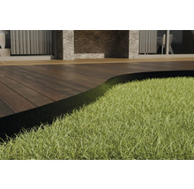 Beeteinfassung Rasenkante Stärke 0,5 mm 10 m x 15 cm schwarz Stahl