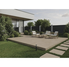 FLAIRSTONE Feinsteinzeug Terrassenplatte Borkum 2.0 beige rektifizierte Kante 60 cm x 60 cm x 2 cm