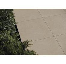 FLAIRSTONE Feinsteinzeug Terrassenplatte Borkum 2.0 beige rektifizierte Kante 60 cm x 60 cm x 2 cm