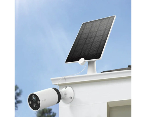 Außenkamera mit Solarpanel zur Stromversorgung