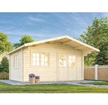 Gartenhaus Palmako Helena 15,1 m² inkl. Fußboden 514 x 524 cm dunkelgrau-anthrazit