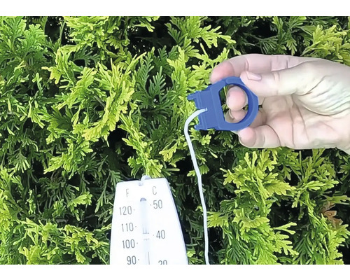 Gartenthermometer zur Temperaturmessung mit Befestigungsclip