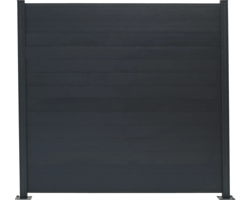 Sichtschutzzaun aus Aluminiumelementen