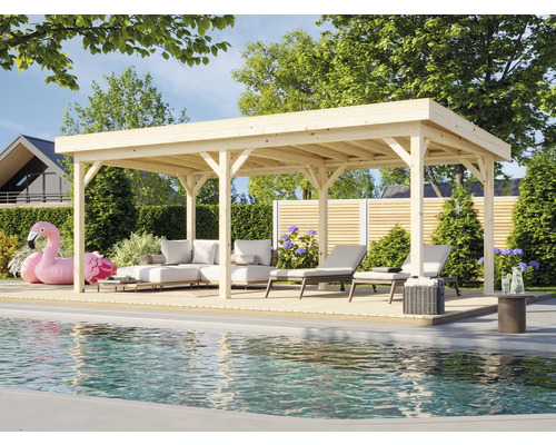 Pavillon Palmako Lenna 16,6 m² 588 x 300 cm tauchimprägniert